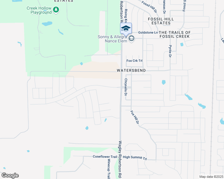 map of restaurants, bars, coffee shops, grocery stores, and more near 9601 Wagley Robertson Road in Fort Worth