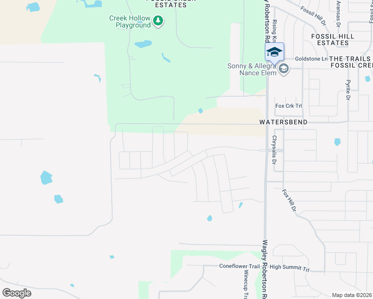 map of restaurants, bars, coffee shops, grocery stores, and more near 9901 Wagley Robertson Road in Fort Worth
