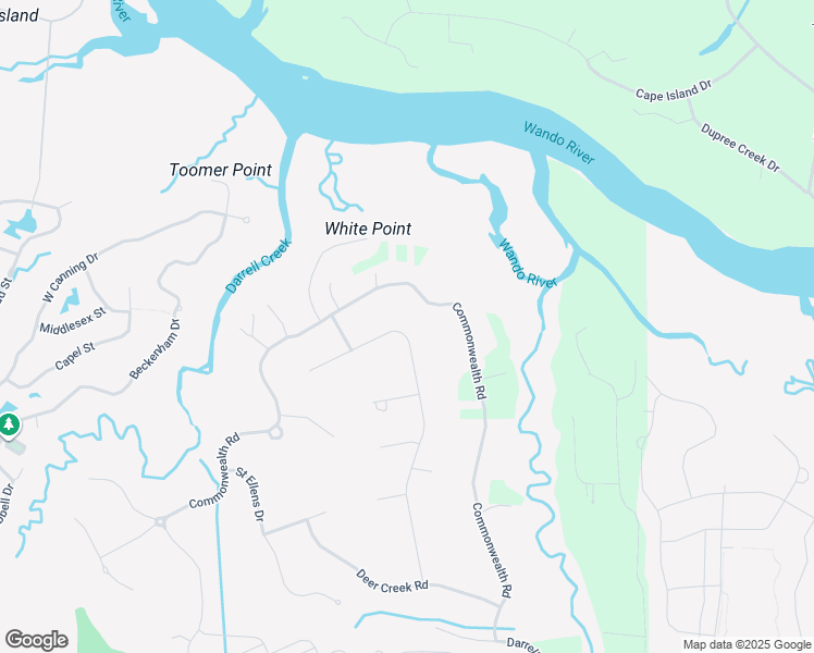 map of restaurants, bars, coffee shops, grocery stores, and more near 478 Woodspring Road in Mount Pleasant