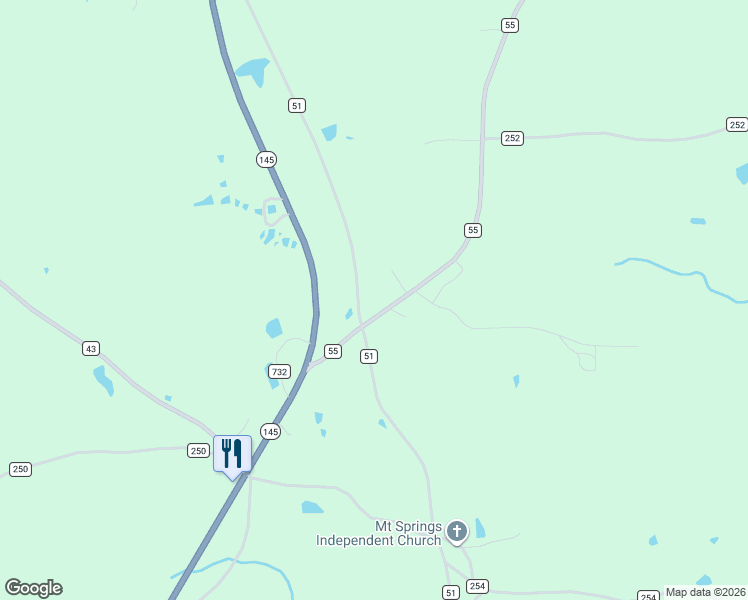 map of restaurants, bars, coffee shops, grocery stores, and more near 205 County Road 55 in Clanton