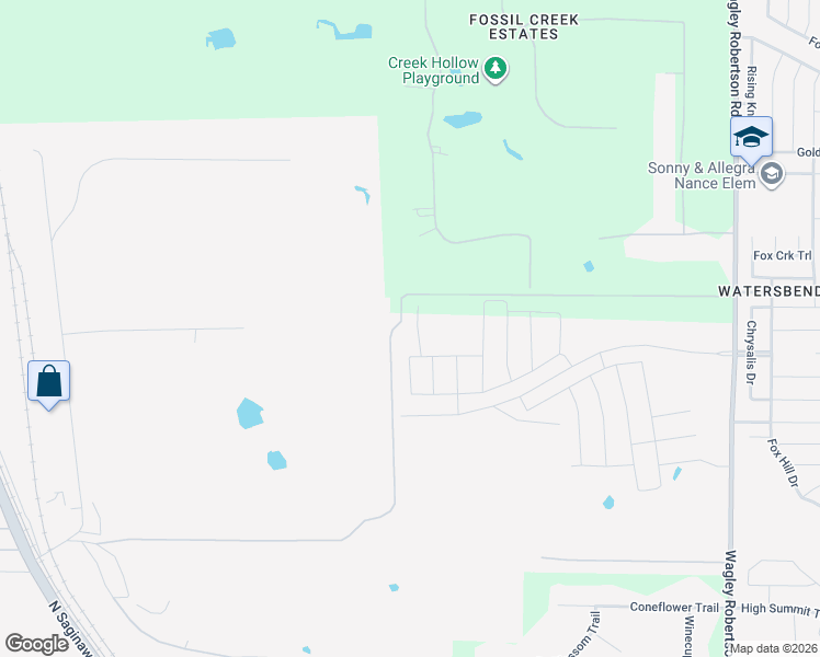 map of restaurants, bars, coffee shops, grocery stores, and more near 10117 Throttle Lane in Fort Worth