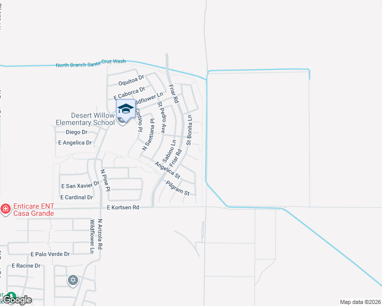 map of restaurants, bars, coffee shops, grocery stores, and more near 1868 Saint David Court in Casa Grande