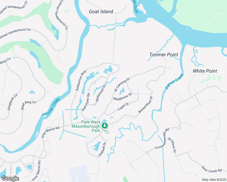 map of restaurants, bars, coffee shops, grocery stores, and more near 1777 West Canning Drive in Mount Pleasant