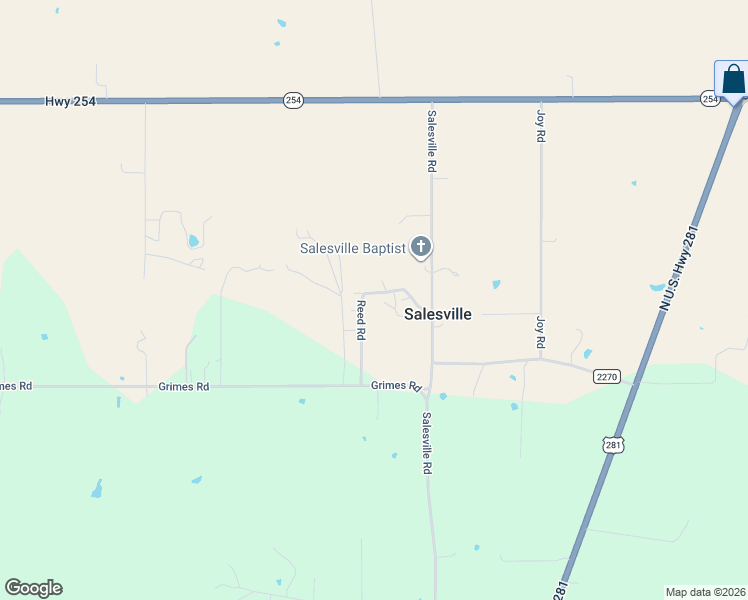 map of restaurants, bars, coffee shops, grocery stores, and more near 288 Reed Road in Mineral Wells