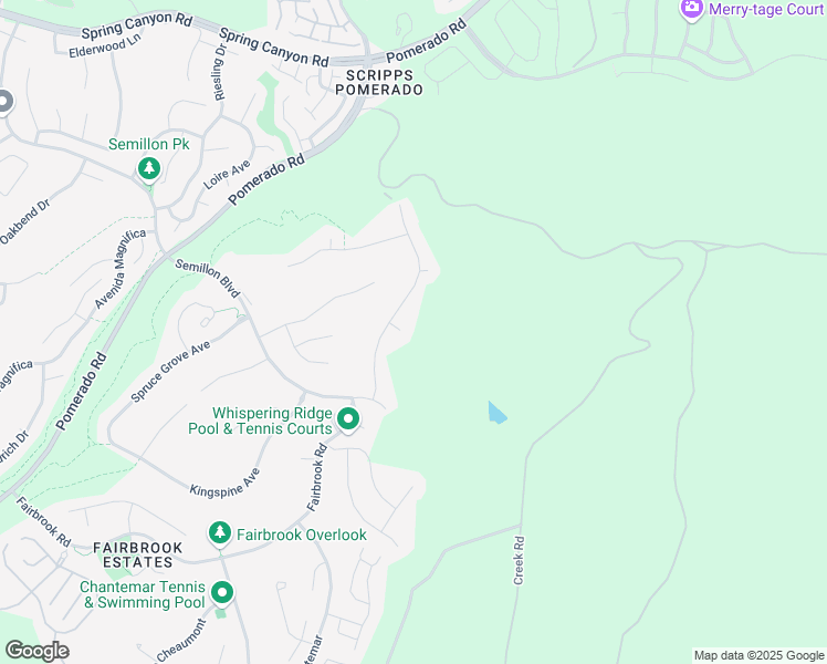 map of restaurants, bars, coffee shops, grocery stores, and more near 12525 Birch Bluff Court in San Diego