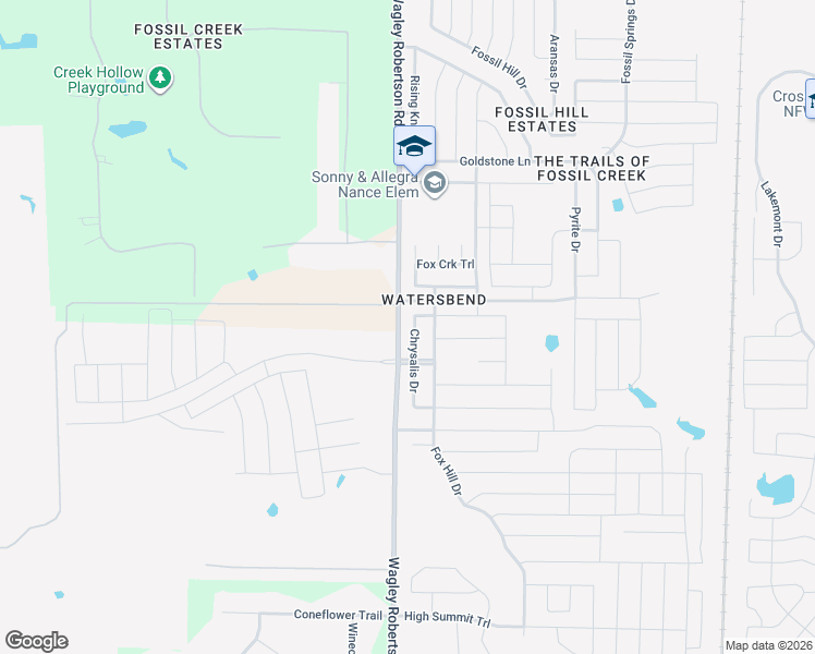 map of restaurants, bars, coffee shops, grocery stores, and more near 10029 Chrysalis Drive in Fort Worth