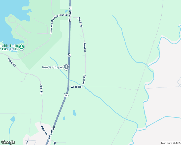 map of restaurants, bars, coffee shops, grocery stores, and more near 175 Webb Road in West Point