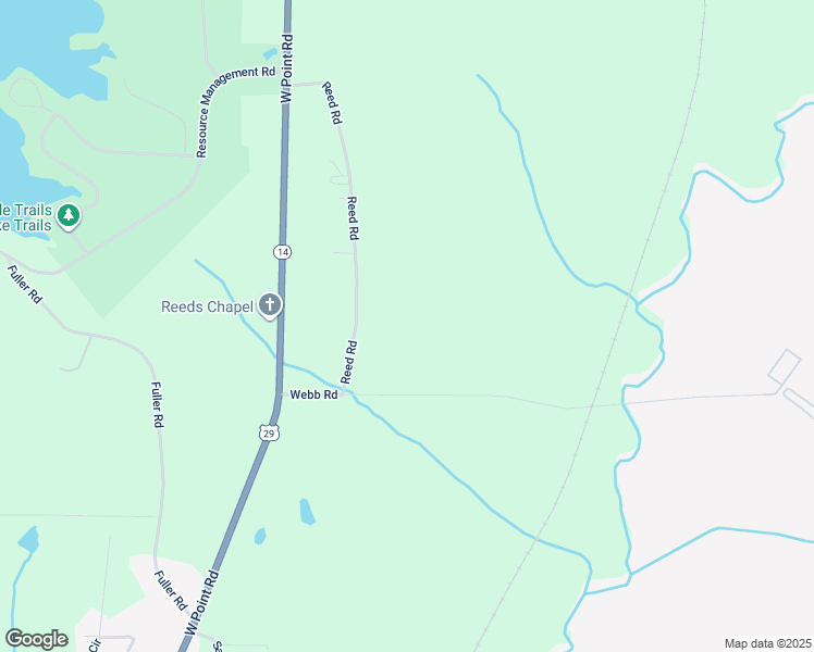 map of restaurants, bars, coffee shops, grocery stores, and more near 175 Webb Road in West Point