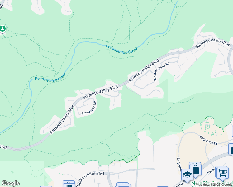 map of restaurants, bars, coffee shops, grocery stores, and more near 5711 Fallenwood Lane in San Diego