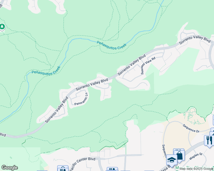 map of restaurants, bars, coffee shops, grocery stores, and more near 5711 Fallenwood Lane in San Diego