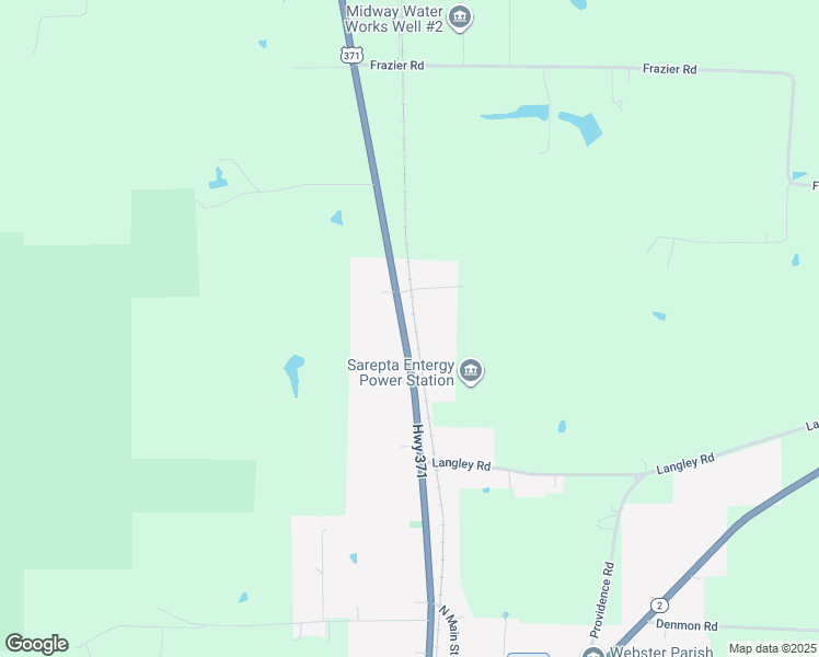 map of restaurants, bars, coffee shops, grocery stores, and more near 25163 U.S. 371 in Sarepta