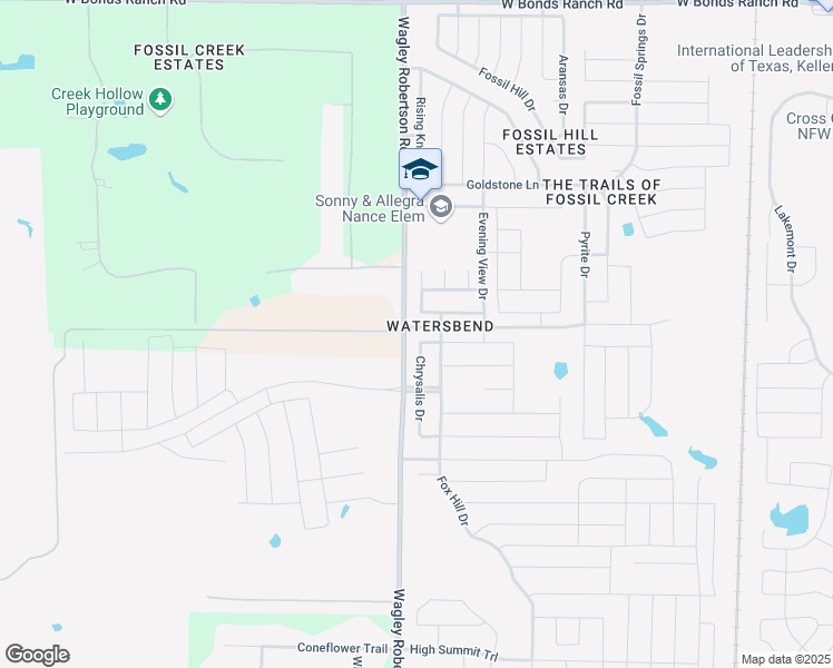 map of restaurants, bars, coffee shops, grocery stores, and more near 716 Tradewind Drive in Fort Worth