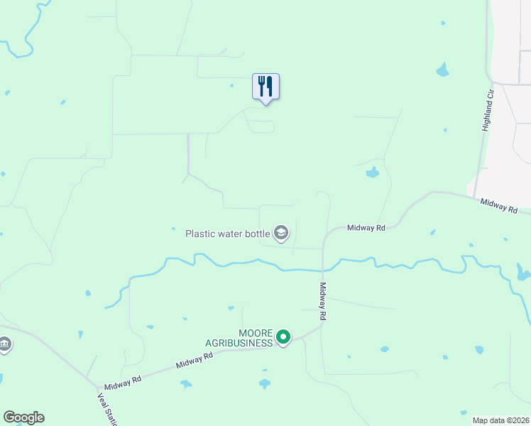 map of restaurants, bars, coffee shops, grocery stores, and more near 150 Harold Lane in Weatherford