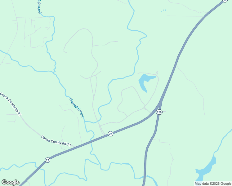 map of restaurants, bars, coffee shops, grocery stores, and more near 101 Winding Creek Road in Alexander City