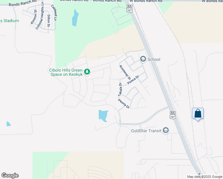 map of restaurants, bars, coffee shops, grocery stores, and more near Unnamed Road in Fort Worth
