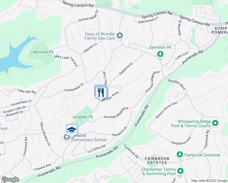 map of restaurants, bars, coffee shops, grocery stores, and more near 12048 Rue Des Amis in San Diego