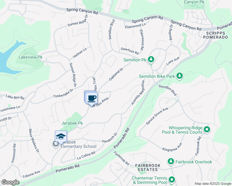 map of restaurants, bars, coffee shops, grocery stores, and more near in San Diego