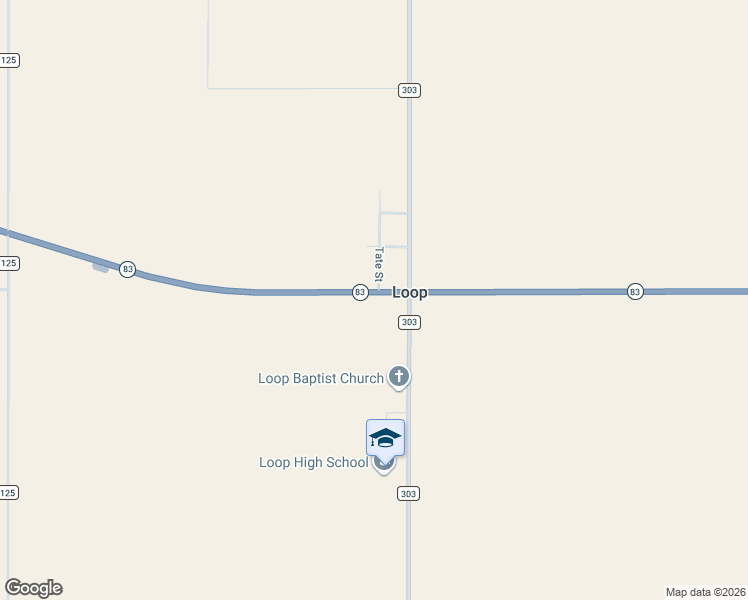 map of restaurants, bars, coffee shops, grocery stores, and more near 862 Texas 83 in Loop