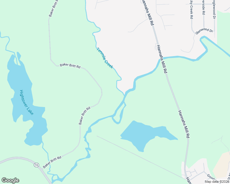 map of restaurants, bars, coffee shops, grocery stores, and more near 420 Baker Britt Road in Thomaston