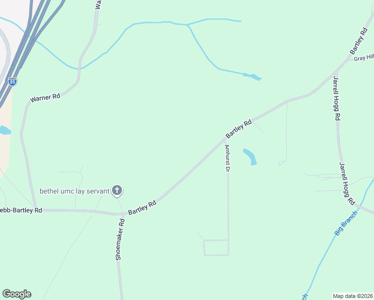 map of restaurants, bars, coffee shops, grocery stores, and more near 4132 Bartley Road in West Point