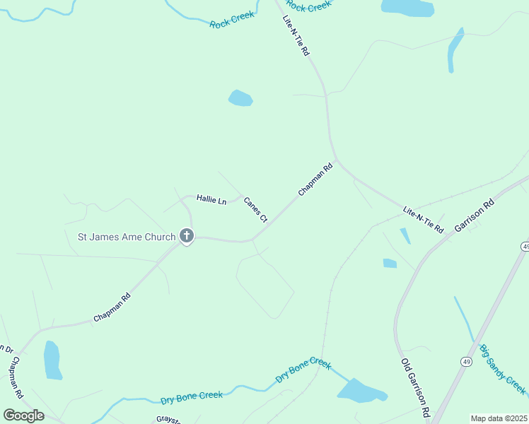 map of restaurants, bars, coffee shops, grocery stores, and more near 108 Canes Court in Macon