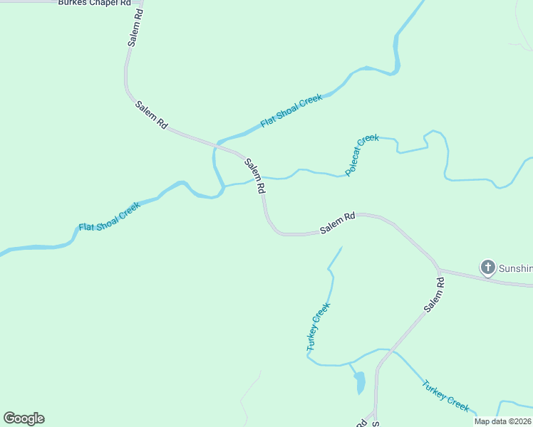 map of restaurants, bars, coffee shops, grocery stores, and more near 1850 Salem Road in Pine Mountain
