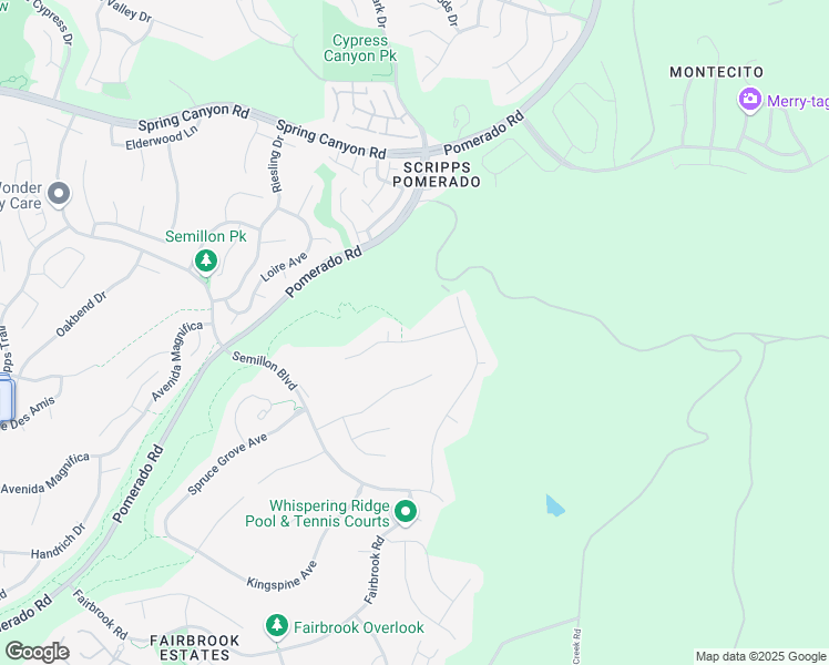 map of restaurants, bars, coffee shops, grocery stores, and more near 12446 Figtree Street in San Diego