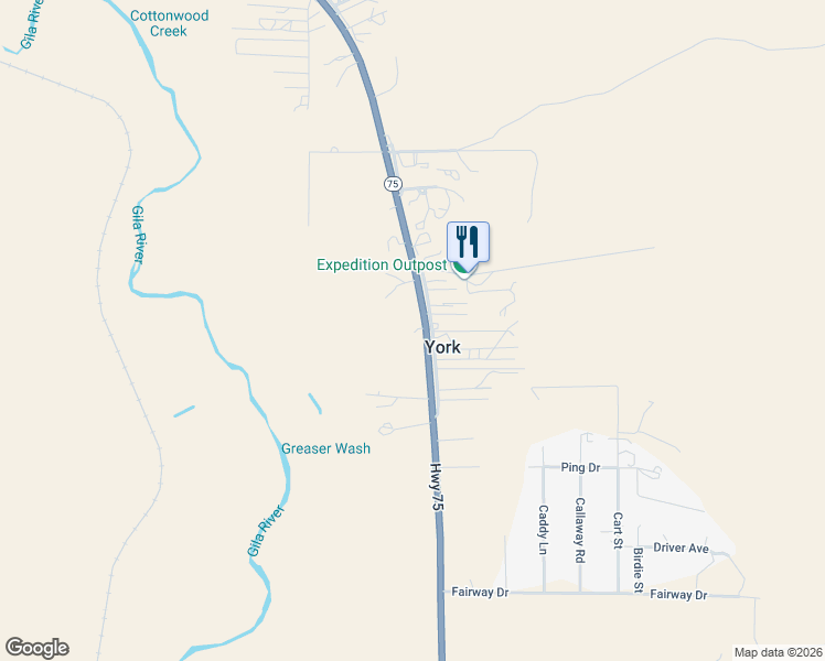 map of restaurants, bars, coffee shops, grocery stores, and more near 395201 Highway 75 in Duncan