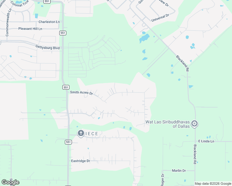 map of restaurants, bars, coffee shops, grocery stores, and more near 1008 Smith Acres Drive in Royse City