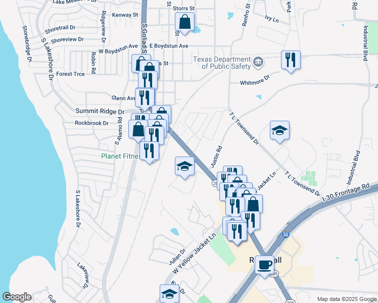 1325 South Goliad Street, Rockwall TX Walk Score