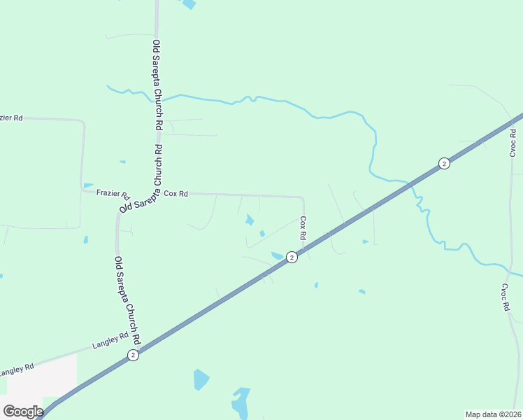 map of restaurants, bars, coffee shops, grocery stores, and more near 278 Cox Road in Sarepta