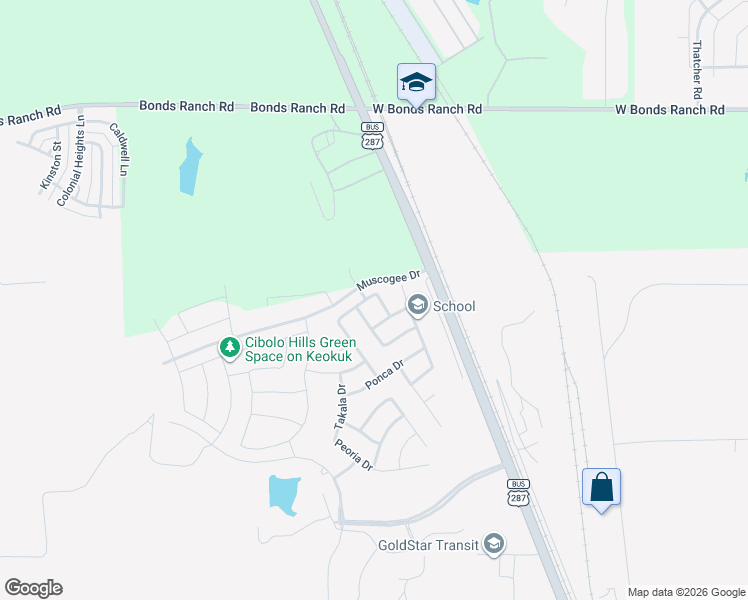 map of restaurants, bars, coffee shops, grocery stores, and more near 1215 Awensa Drive in Fort Worth
