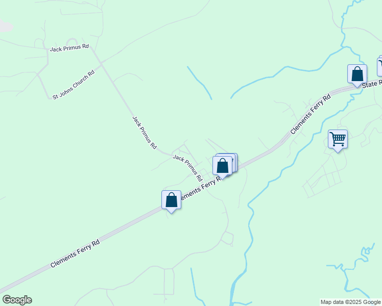 map of restaurants, bars, coffee shops, grocery stores, and more near 1030 Jack Primus Road in Charleston