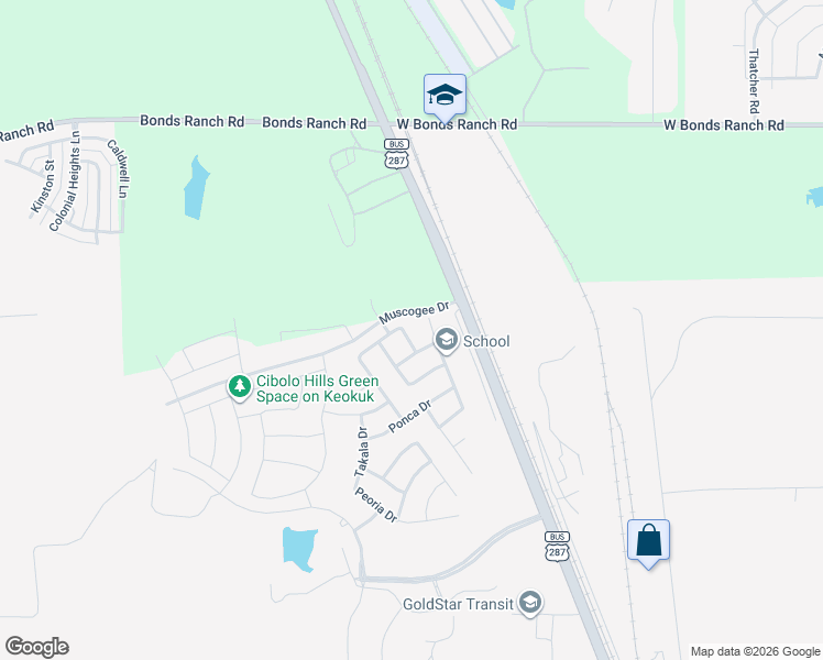 map of restaurants, bars, coffee shops, grocery stores, and more near 1220 Awensa Drive in Fort Worth