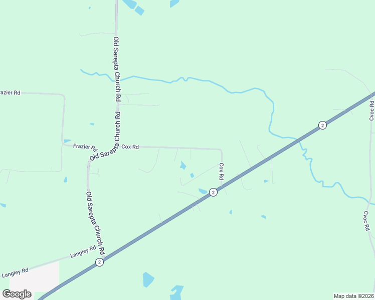 map of restaurants, bars, coffee shops, grocery stores, and more near 278 Cox Road in Sarepta