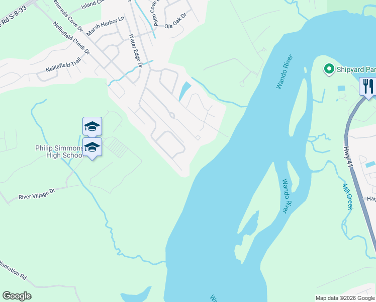 map of restaurants, bars, coffee shops, grocery stores, and more near 1218 Rivers Reach Drive in Charleston