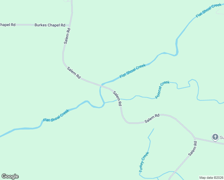 map of restaurants, bars, coffee shops, grocery stores, and more near 1435 Salem Road in LaGrange