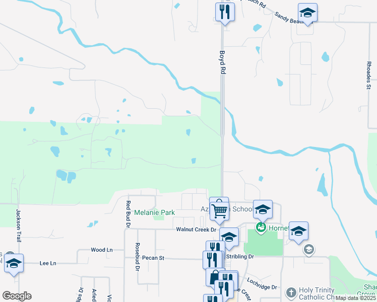 map of restaurants, bars, coffee shops, grocery stores, and more near in Azle