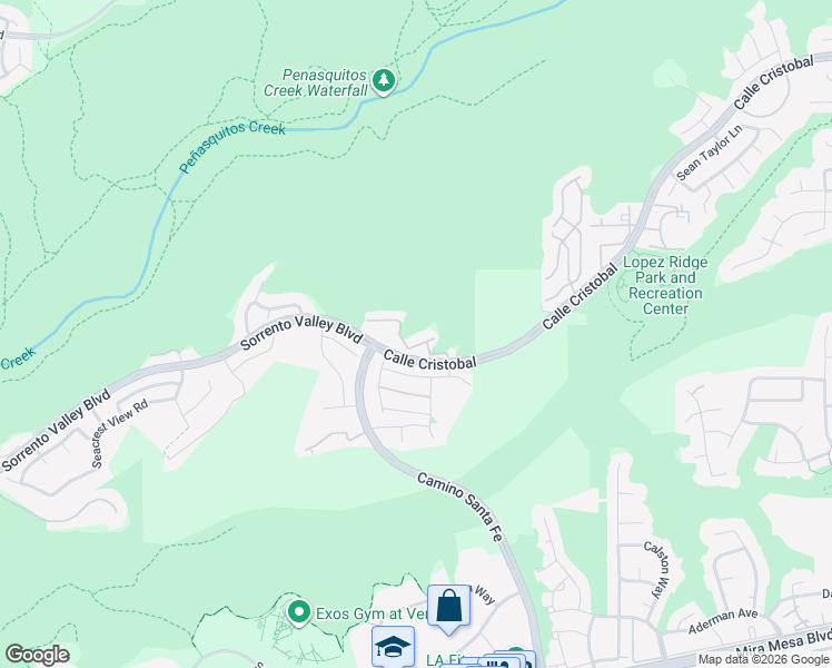 map of restaurants, bars, coffee shops, grocery stores, and more near 11130 Taloncrest Way in San Diego