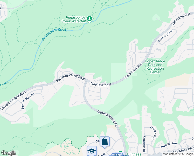 map of restaurants, bars, coffee shops, grocery stores, and more near 11150 Taloncrest Way in San Diego