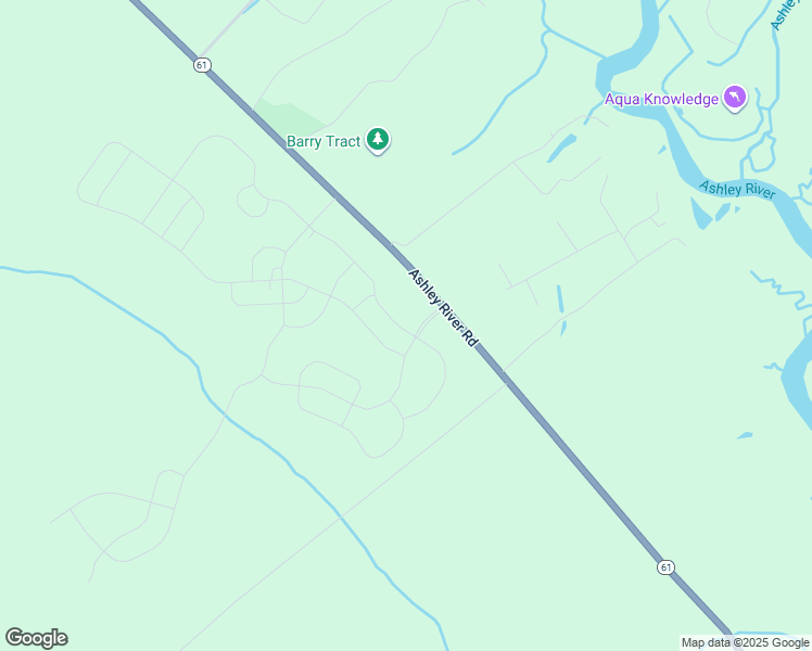 map of restaurants, bars, coffee shops, grocery stores, and more near Ashley River Road in Summerville