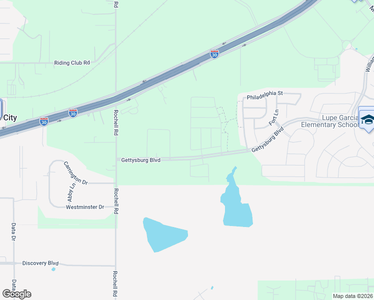 map of restaurants, bars, coffee shops, grocery stores, and more near 4600 East Interstate 30 in Rockwall