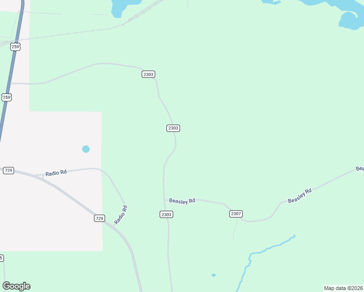 map of restaurants, bars, coffee shops, grocery stores, and more near 1187 County Road 2303 in Lone Star