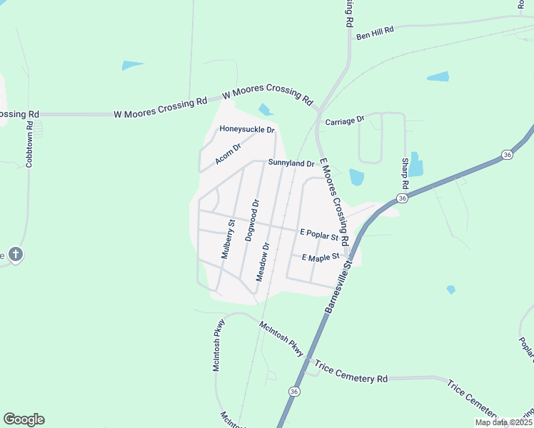 map of restaurants, bars, coffee shops, grocery stores, and more near 520 Meadow Drive in Thomaston