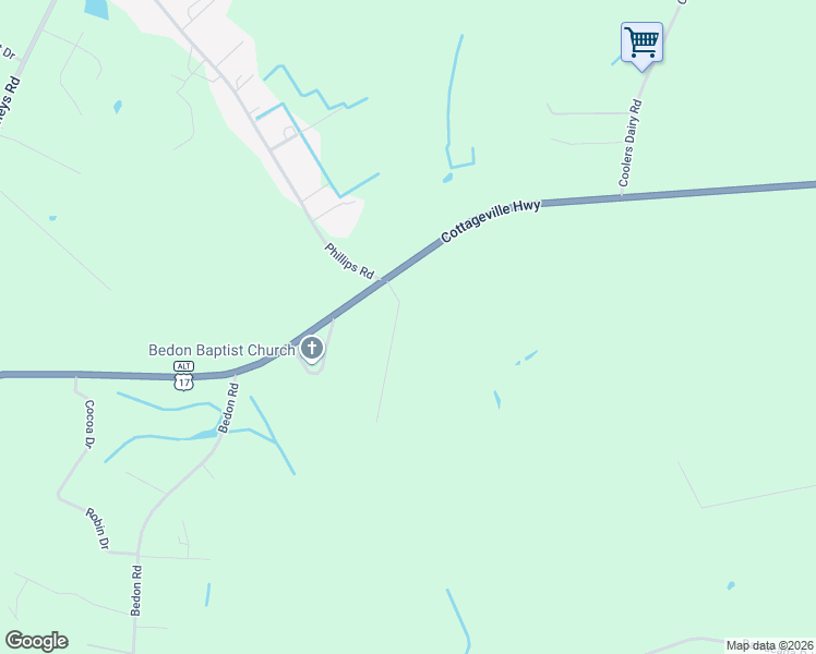 map of restaurants, bars, coffee shops, grocery stores, and more near 113 Ridge Lane in Walterboro