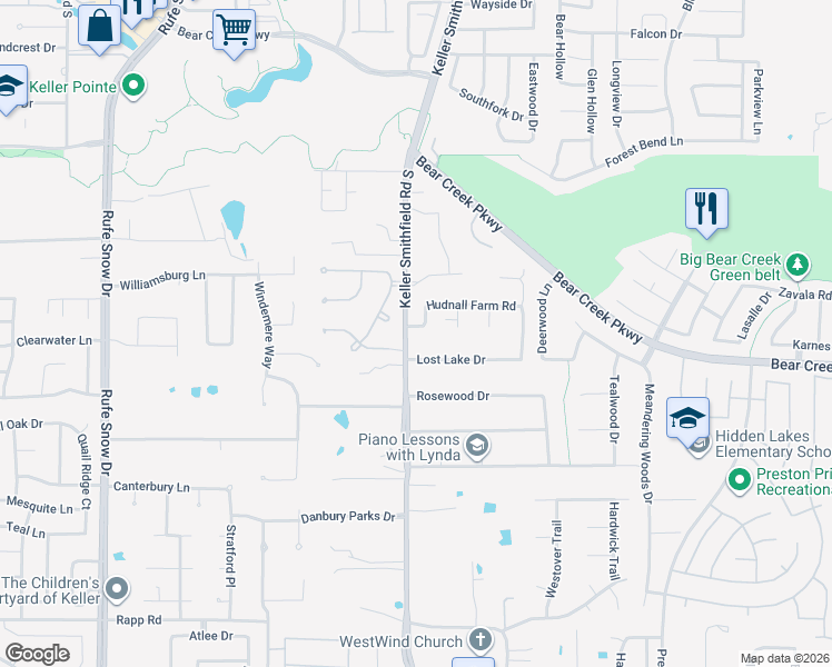 1500 Hudnall Farm Road, Keller TX Walk Score