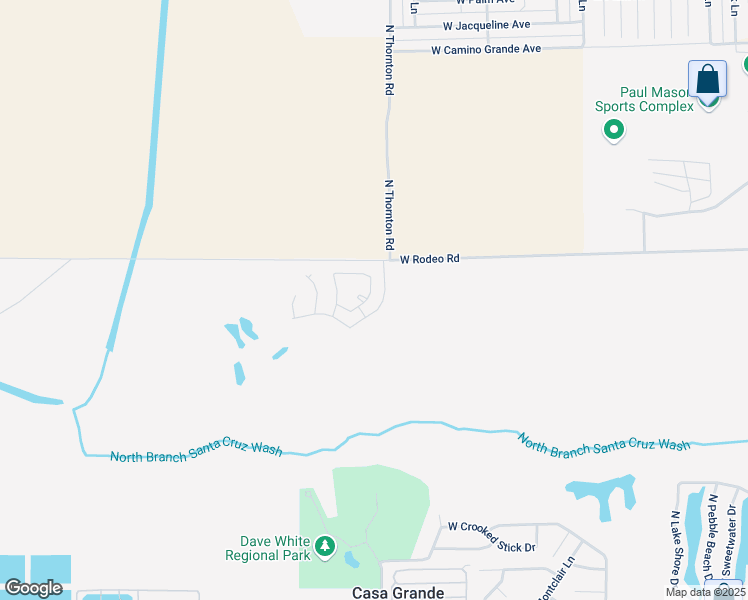 map of restaurants, bars, coffee shops, grocery stores, and more near 2374 Greenbrier Lane in Casa Grande