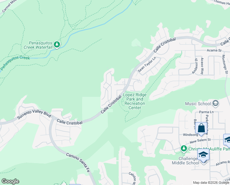 map of restaurants, bars, coffee shops, grocery stores, and more near 11225 Caminito Inocenta in San Diego
