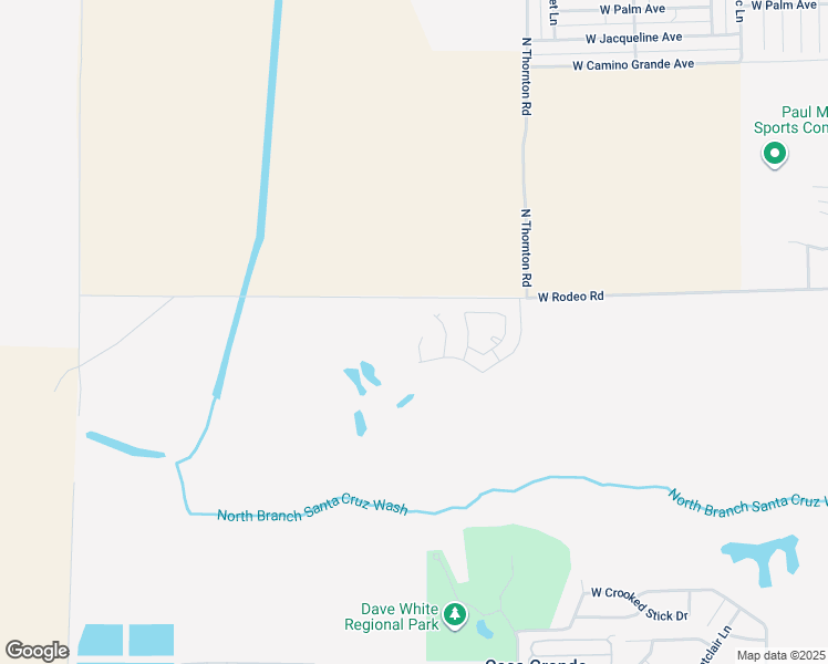 map of restaurants, bars, coffee shops, grocery stores, and more near 2367 North Sand Hills Court in Casa Grande