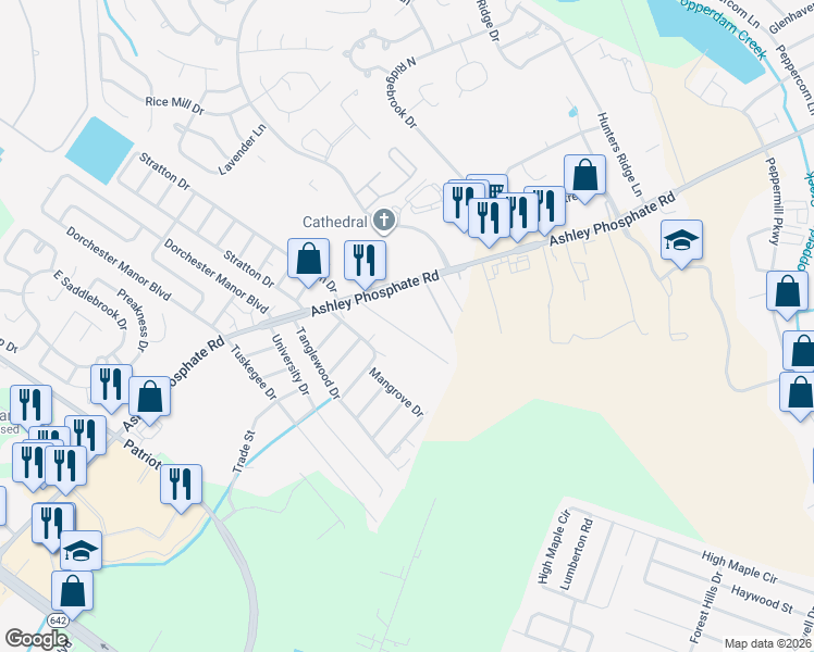 map of restaurants, bars, coffee shops, grocery stores, and more near 129 Beret Street in Charleston